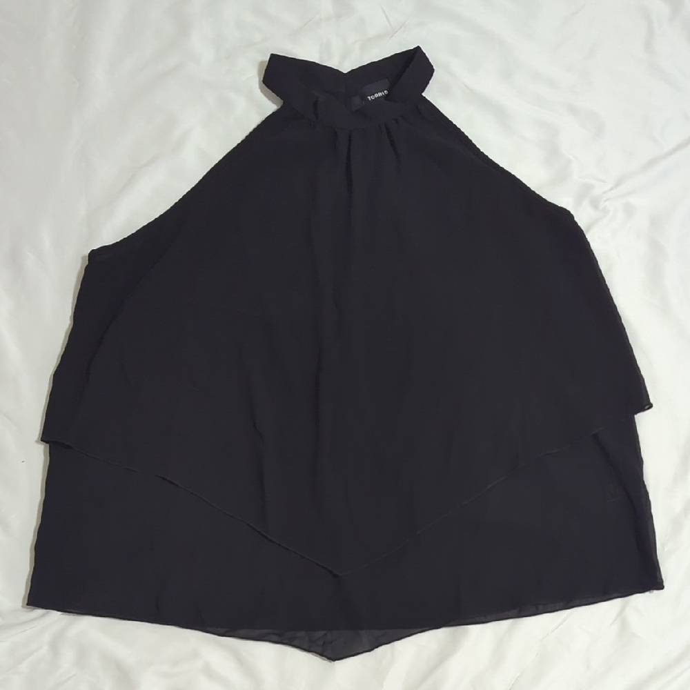 NWT Torrid Sleeveless Mockneck Tank, Color Black Size 2X
